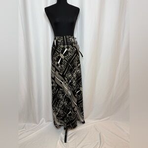 Black Label Monochrome Maxi Skirt